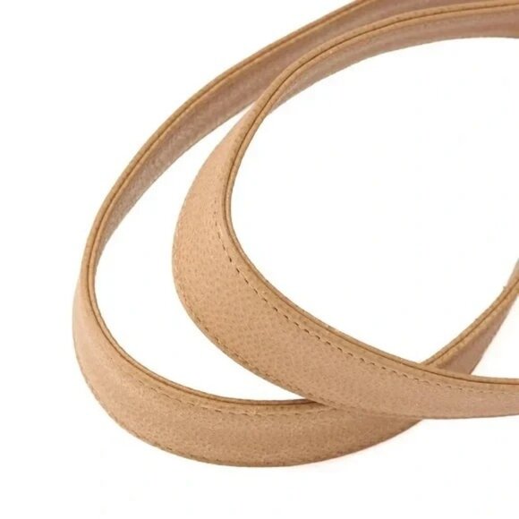 Authentic CHANEL vintage beige brown caviar bucket with pouch - Picture 8 of 13